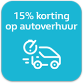 15% korting op autoverhuur